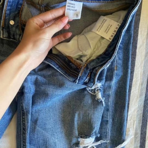 Distressed capris - Picture 2 of 2